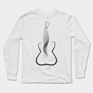 Guitar Female figure Long Sleeve T-Shirt